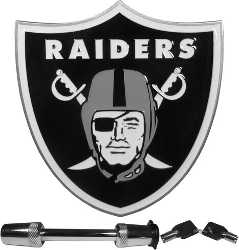 Siskiyou Sports NFL Las Vegas Raiders Trailer Hitch with Hitch Lock, Team Colors, One Size in Saudi Arabia
