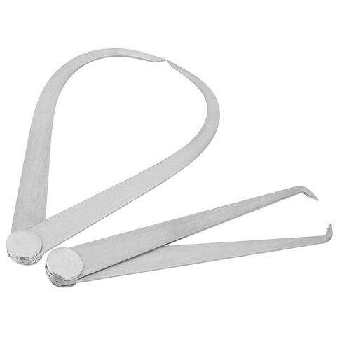 lyrlody 2pcs 6 بوصة الفرجار الطين، الفولاذ المقاوم للصدأ الميكانيكي داخل الفرجار الخارجي أدوات قياس مجموعة لقياس طول الاسطوانة الداخلية ضياء الأخدود العرض in Saudi Arabia