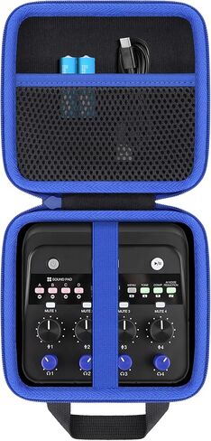co2CREA Hard Case for Zoom PodTrak P4next Podcast Recorder, Portable Travel Storage Bag with Mesh Pocket, Shockproof EVA Shell and Soft Lining, Fits Cables and Accessories (Case Only) in Saudi Arabia