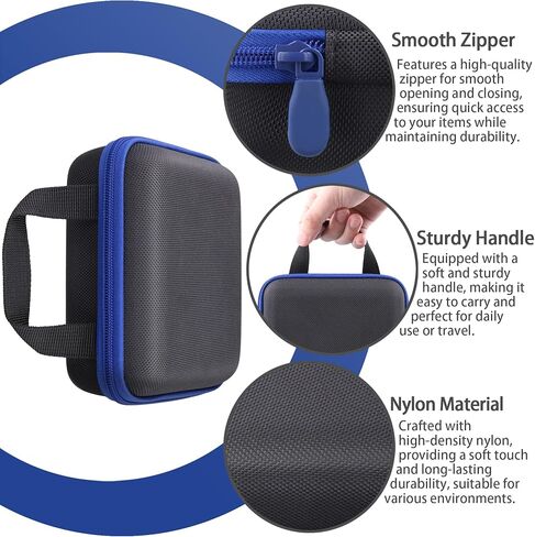 co2CREA Hard Case for Zoom PodTrak P4next Podcast Recorder, Portable Travel Storage Bag with Mesh Pocket, Shockproof EVA Shell and Soft Lining, Fits Cables and Accessories (Case Only) in Saudi Arabia
