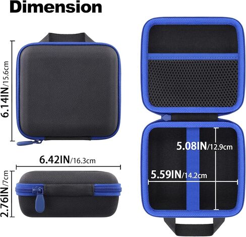 co2CREA Hard Case for Zoom PodTrak P4next Podcast Recorder, Portable Travel Storage Bag with Mesh Pocket, Shockproof EVA Shell and Soft Lining, Fits Cables and Accessories (Case Only) in Saudi Arabia