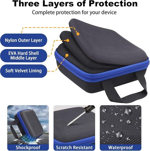 co2CREA Hard Case for Zoom PodTrak P4next Podcast Recorder, Portable Travel Storage Bag with Mesh Pocket, Shockproof EVA Shell and Soft Lining, Fits Cables and Accessories (Case Only) in Saudi Arabia