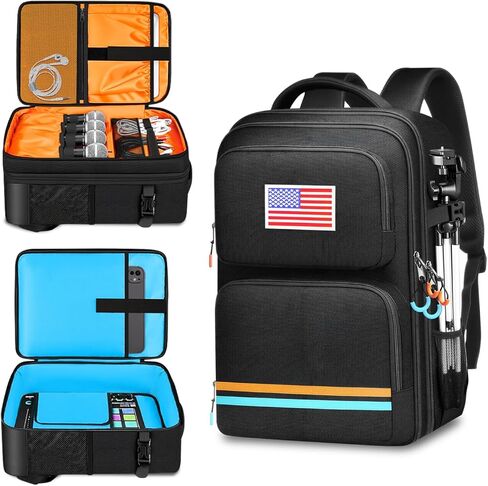 حقيبة سفر لخلاط الصوت لـ Yamaha MG10XU، RODECaster Pro II، RODECaster Pro، RC Duo، TC-Helicon GoXLR، حقيبة ظهر Podcast DJ Mixer مع جيوب متعددة للميكروفونات والكابلات ومعدات البث الصوتي in Kuwait