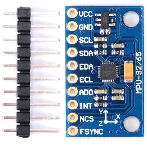 MPU9250 9-Axis 16-Bit Sensor Module with Gyroscope, Accelerometer, Magnetometer for Attitude Detection, IIC/SPI Interface in Saudi Arabia