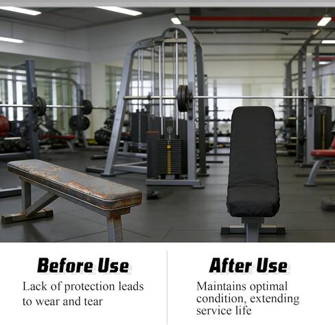 غطاء مقعد الوزن، غطاء مقعد الصالة الرياضية، أغطية مقاومة للماء للوحة الجلوس، طبقة واقية قابلة للتعديل لتمارين رفع الأثقال ومقعد اللياقة البدنية، مقاوم للغبار، مضاد للانزلاق وغطاء حماية قابل للغسل لمقعد التمرين in Kuwait
