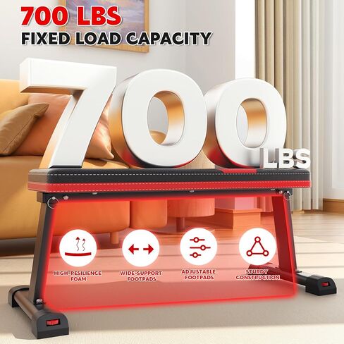 Flat Bench, Foldable Flat Weight Bench for Exercise Workout, 700LBS Easy Assembly for Strength Training at Home Gym in Saudi Arabia