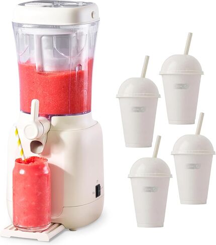 Dash Slushy & Frozen Drink Maker - Make Slushies, Frozen Margaritas, Frosé & More - Easy-to-Clean Device & Drip-Free Dispensing - One-Touch Operation - 32 Oz in Saudi Arabia