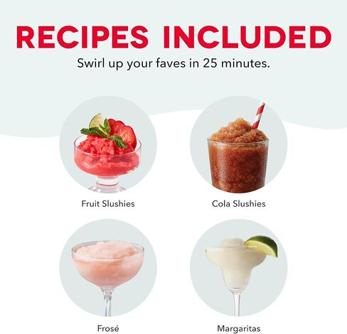 Dash Slushy & Frozen Drink Maker - Make Slushies, Frozen Margaritas, Frosé & More - Easy-to-Clean Device & Drip-Free Dispensing - One-Touch Operation - 32 Oz in Saudi Arabia