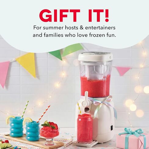 Dash Slushy & Frozen Drink Maker - Make Slushies, Frozen Margaritas, Frosé & More - Easy-to-Clean Device & Drip-Free Dispensing - One-Touch Operation - 32 Oz in Saudi Arabia