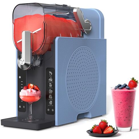 Slushie Machine, Slushy for Home No Ice Need, Professional Frozen Drink Maker & Margarita Machine, 6 Presets for Milkshakes, Frappés, Slush, Ice Cream, Black in Saudi Arabia