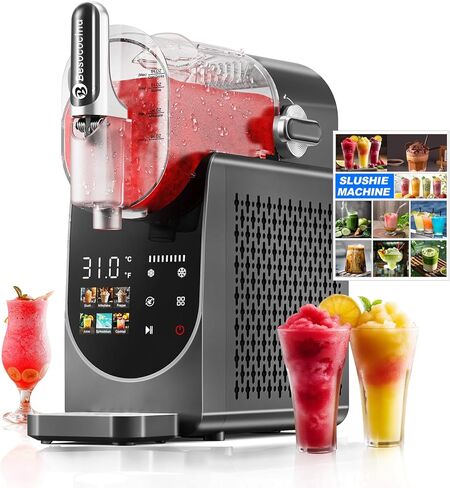 Slushie Machine 84oz, Slushy Machine for Home, Frozen Drink Machine with One-Touch Screen, 6 Preset Programs, Auto Clean, No Ice Needed, Dishwasher Safe Parts, for Margaritas, Frappés and More (84oz) in Saudi Arabia