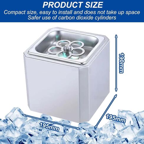 Stainless Steel Glass Cooler 20W, Fast Frost Cup Machine -45℃, Instant Beverage Cooler for Bar, Restaurant, Kitchen,Ice Cream Shop in Kuwait