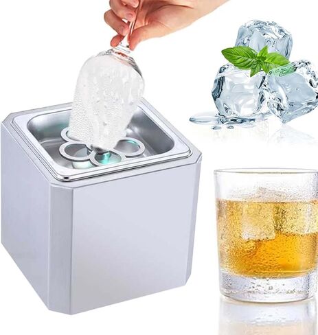 Rapid Chill Countertop Glass Froster, Stainless Steel Ice Cup Machine,Connect to Co2 Tank,Cooling Temperature Up to -45°C in Kuwait