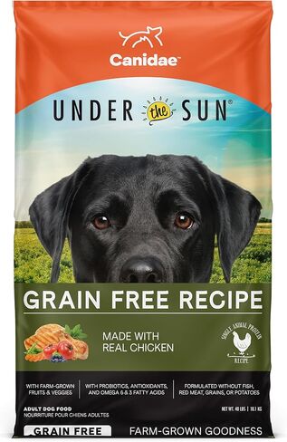 CANIDAE, Under The Sun, Grain Free Recipe Made with Real Chicken Dog Dry 40 lbs. in Kuwait