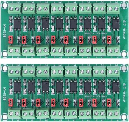Optocoupler Isolation Converter Board 8 Channel - 3.6-30V Photoelectric Isolated Module for PLC and Motor Drive, High/Low Level Output Selectable in Saudi Arabia