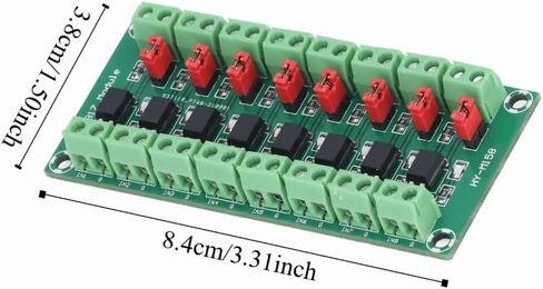 Optocoupler Isolation Converter Board 8 Channel - 3.6-30V Photoelectric Isolated Module for PLC and Motor Drive, High/Low Level Output Selectable in Saudi Arabia