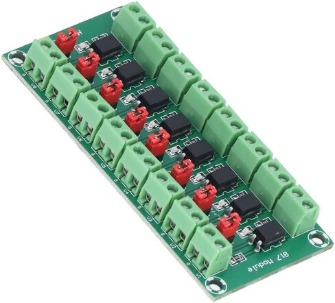 Optocoupler Isolation Converter Board 8 Channel - 3.6-30V Photoelectric Isolated Module for PLC and Motor Drive, High/Low Level Output Selectable in Saudi Arabia