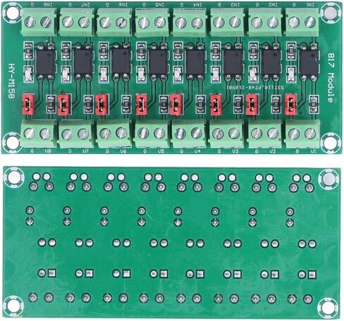 Optocoupler Isolation Converter Board 8 Channel - 3.6-30V Photoelectric Isolated Module for PLC and Motor Drive, High/Low Level Output Selectable in Saudi Arabia