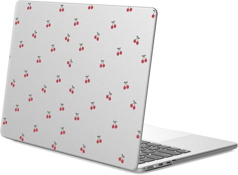Joyland Clear Hard Shell Case متوافق مع 13 بوصة Macbook Air Case A1932/A2179/A2337 Cute Bear Bowknot طباعة كمبيوتر محمول ماتي المطبوعة للنساء للنساء 13 بوصة in Saudi Arabia