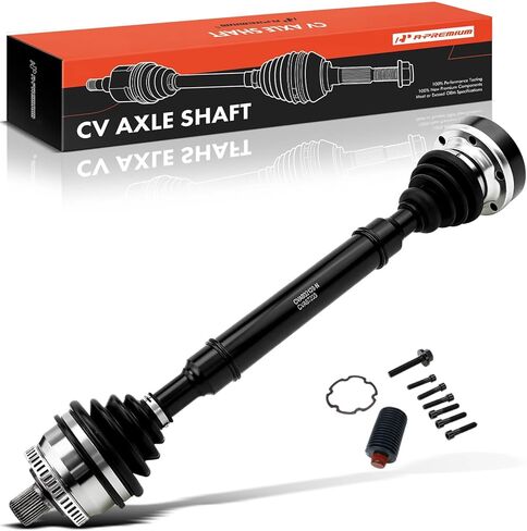 مجموعة عمود المحور A-Premium CV متوافقة مع Audi A4 1997-2000 وVolkswagen Passat 1998-2001، جانب السائق الأيسر الأمامي، استبدال # 8D0407271AQ in Saudi Arabia