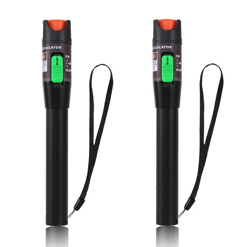 2PCS Visual Fault Locator Fiber Optic Cable Tester Meter Red Light VFL with 2.5mm Universal Connector for FC/SC/ST Adapter Pen for CATV Telecommunications Engineering Maintenance in Kuwait