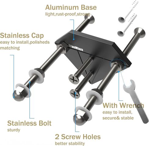 Skateboard Wall Mount Display(6 Packs)-Aluminum Diamond Shape Skateboard Deck Wall Mount with Two Screw Holes for Horizontal and Vertical Hanging Skateboard Display Decor-(Black) in Kuwait