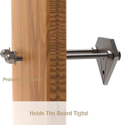 Skateboard Wall Mount Display(6 Packs)-Aluminum Diamond Shape Skateboard Deck Wall Mount with Two Screw Holes for Horizontal and Vertical Hanging Skateboard Display Decor-(Black) in Kuwait