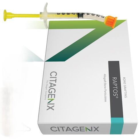 CAN02S-10 Allograft Particles Raptos 1cc Cancellous .20-.85mm Syringe in Kuwait