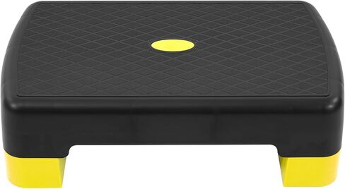 Fitvids 18" Aerobic Step Platform, Workout Stepper with Adjustable 2 Stackable Risers 3" 5.5" for Home Gym Small Space, Exercise Step, Multiple Option in Saudi Arabia