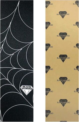Black Diamond Grip Sheet 9" x 33" Spider Web Skateboard Griptape in Kuwait