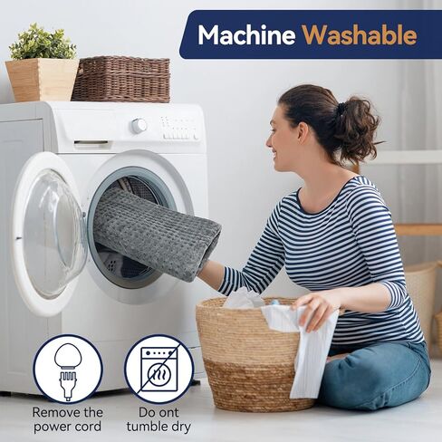 وسادة تسخين كبيرة جدًا لتخفيف آلام الظهر، وسادة حرارية كهربائية مقاس 33 × 17 بوصة للرقبة والأكتاف والتشنجات وآلام الدورة الشهرية، 9 إعدادات للحرارة و4 مؤقتات للإيقاف التلقائي، نسيج ناعم يُغسل في الغسالة، هدايا للعشاق باللون الرمادي in Kuwait