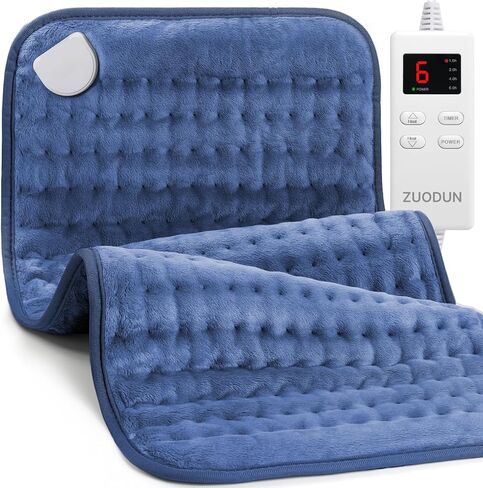 وسادة تسخين لتخفيف آلام الظهر والرقبة والكتف، وسادة حرارية كهربائية مع 6 مستويات للحرارة، خيار الحرارة الرطبة، إيقاف تلقائي، هدايا عيد الميلاد للنساء والرجال والأم والأب والجدة، هدايا لها in Kuwait