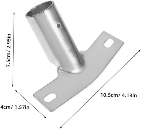 Floor Brush Accessories Threaded Handle Bracket Adapter for Extendable Broom Handle Replacement Connector Mounting Braces for Household Cleaning 4.13X2.95X1.57 Inches in Saudi Arabia