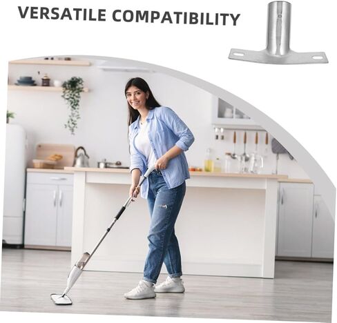 Floor Brush Accessories Threaded Handle Bracket Adapter for Extendable Broom Handle Replacement Connector Mounting Braces for Household Cleaning 4.13X2.95X1.57 Inches in Saudi Arabia