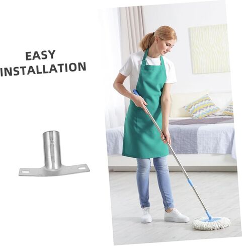 Floor Brush Accessories Threaded Handle Bracket Adapter for Extendable Broom Handle Replacement Connector Mounting Braces for Household Cleaning 4.13X2.95X1.57 Inches in Saudi Arabia