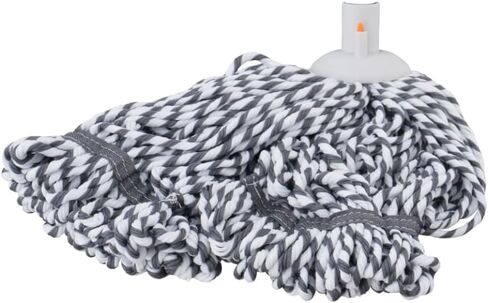 Superio String Microfiber Mop Replacement Head Only – Grey Refill for Self-Wringing Mop, Heavy Duty Floor Cleaning for Home, Kitchen, Bathroom, Office in Saudi Arabia