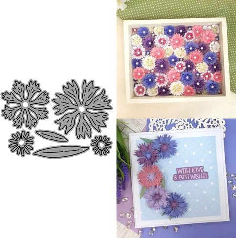 مترقعة Daisy Flowers قطع المعادن يموت لصنع البطاقات ، ورقة نقش قطع القوالب اللوازم ، ألبوم إطار الصور DIY SCRABKING SETSS in Kuwait