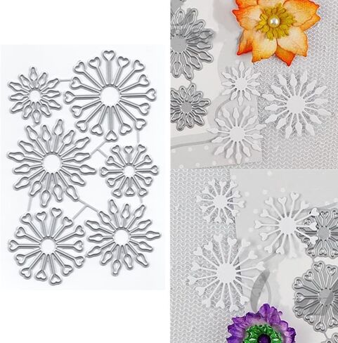 مترقعة Daisy Flowers قطع المعادن يموت لصنع البطاقات ، ورقة نقش قطع القوالب اللوازم ، ألبوم إطار الصور DIY SCRABKING SETSS in Kuwait