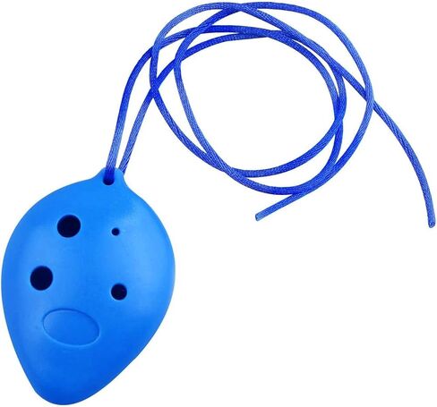 4pcs Plastic Ocarina Instrument 6 Holes Soprano C Key Ocarina, Easy Music Instrument for Beginners Player, Color : Black Orang Blue Purple in Saudi Arabia