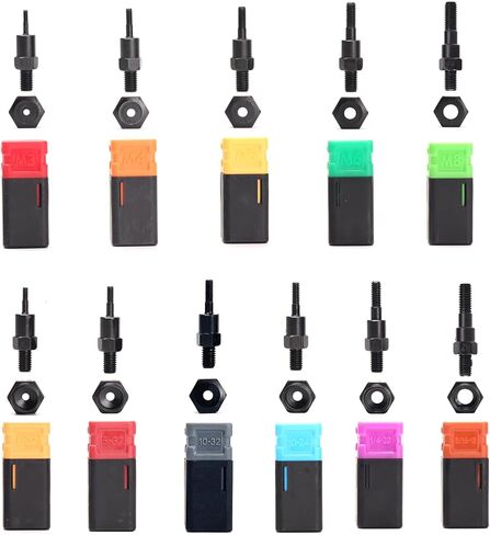 CORWIN 60611 Simple-Stroke Setting Rivet Nut Tool Kit, 12 Inch Mid-Size Complete Set with 11 Accessories, 100 Rivet Nuts in Kuwait