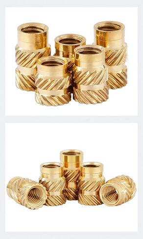 380Pcs JSIERLUOV Threaded Inserts Assortment Kit M2 M2.5 M3 M4 M5 for 3D Printing Components Plastic molding, Metric Brass Knurled Nuts Insert by Heat into Plastic Parts in Saudi Arabia