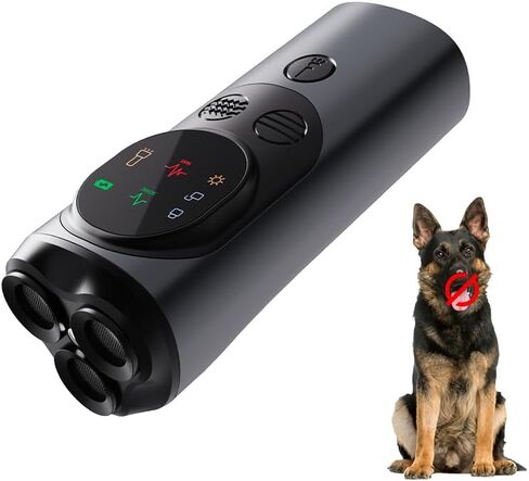 2025 Dog Bark Deterrent Device Rechargeable Ullasonic Anti-Barking Trainer Stops Barking & Bad Behavior 23FT Long-Range Safe for Dogs No Shock Press Button Instant Control Dog Training Indoor Outdoor in Kuwait