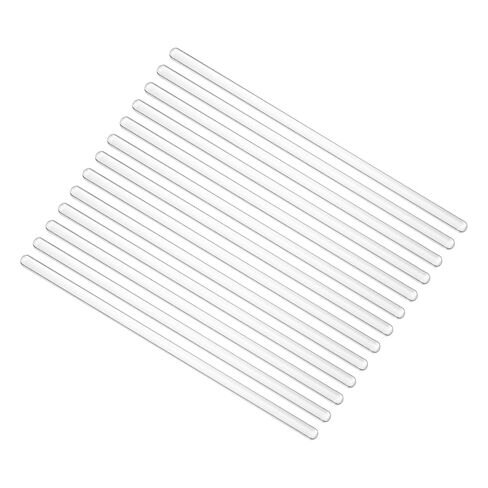 PATIKIL Borosilicate Glass Stick, 7.87inch 7mm Diameter Glass Stirring Rod Coffee Cocktail Stirrers Stir Spoons Stirring Sticks for Mixing Lab Kitchen Bar, 12Pcs in Saudi Arabia