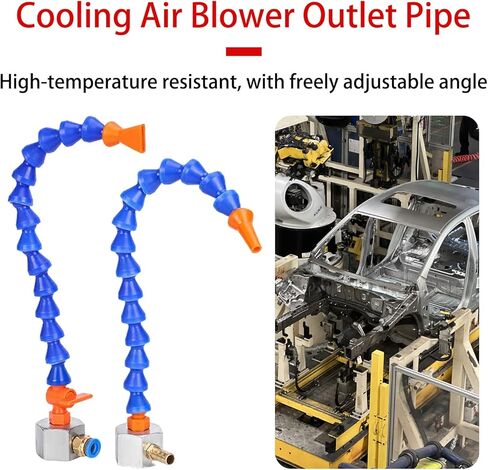 Bidirection Mist Coolant Lubrication Spray System for 8mm Air Pipe CNC Lathe Milling Drill Carving Machine 11.7 in Round-Beak in Saudi Arabia
