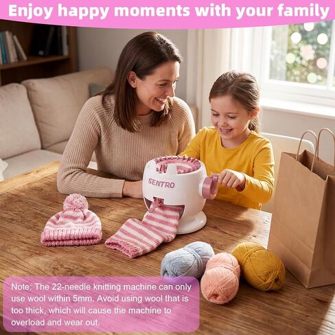 SENTRO Knitting Machine, 22 Needle Knitting Machines, Smart Circular Crochet Machine, Circular Knitting Machine, hat loom machine, knitting machines for adults, Sock Loom, Socks,Hat,Scarf,glove in Kuwait