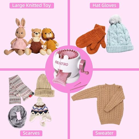 SENTRO Knitting Machine, 22 Needle Knitting Machines, Smart Circular Crochet Machine, Circular Knitting Machine, hat loom machine, knitting machines for adults, Sock Loom, Socks,Hat,Scarf,glove in Kuwait