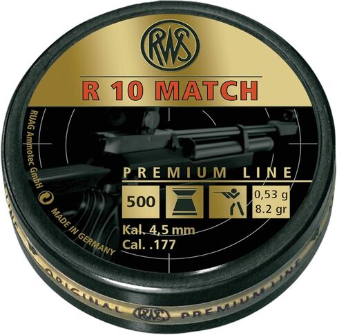 RWS R10 Match Plus Premium Line .177 Caliber Pellet Gun Pellets, 100 Count (5 Boxes) in Saudi Arabia