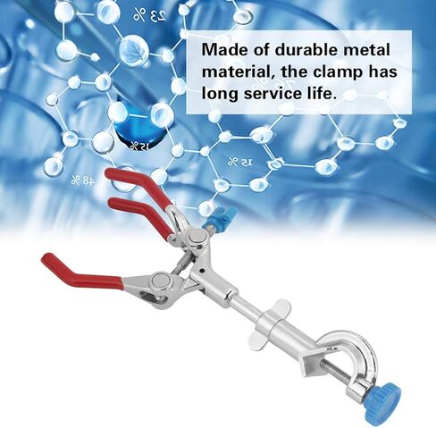 Adjustable Three Prong Lab Holder for Test Tube and Flask Organization bench-clamps in Saudi Arabia