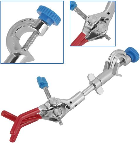 Adjustable Three Prong Lab Holder for Test Tube and Flask Organization bench-clamps in Saudi Arabia