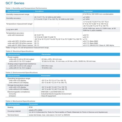Honeywell SCT HWB43SDS Humidity & Temperature Wall Mount Transducers (Temperature Range: -25°C to 60°C with LCD Display & 4mA to 20mA Output) by Instrukart in Kuwait